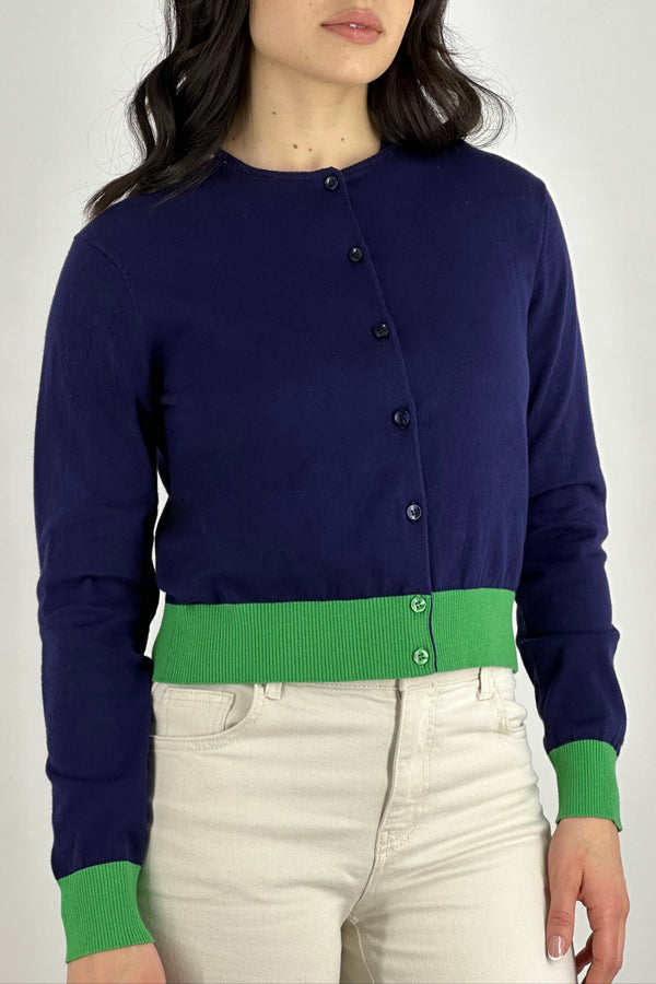 Golfino Bicolore Cotone - Seta - Cashmere