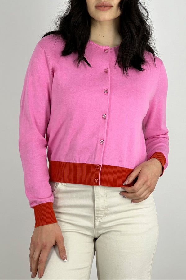 Golfino Bicolore Cotone - Seta - Cashmere