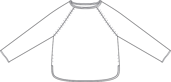 Maglia Stondata Cotone - Seta - Cashmere