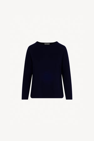 Maglia Stondata Cotone - Seta - Cashmere