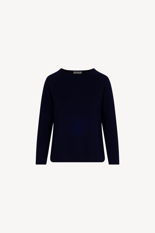 Maglia Stondata Cotone - Seta - Cashmere