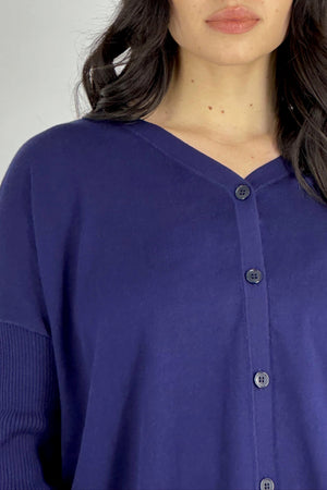 Cardigan Over Cotone - Seta - Cashmere