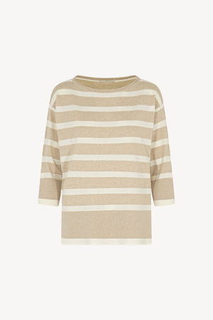 Barchetta over spacchi righe Cotone - Seta - Cashmere