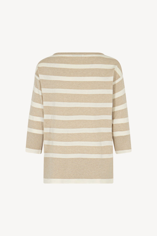 Barchetta over spacchi righe Cotone - Seta - Cashmere