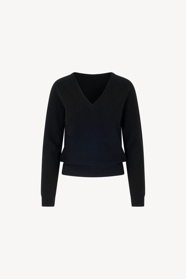 Maglia Scollo a V Puro Cashmere