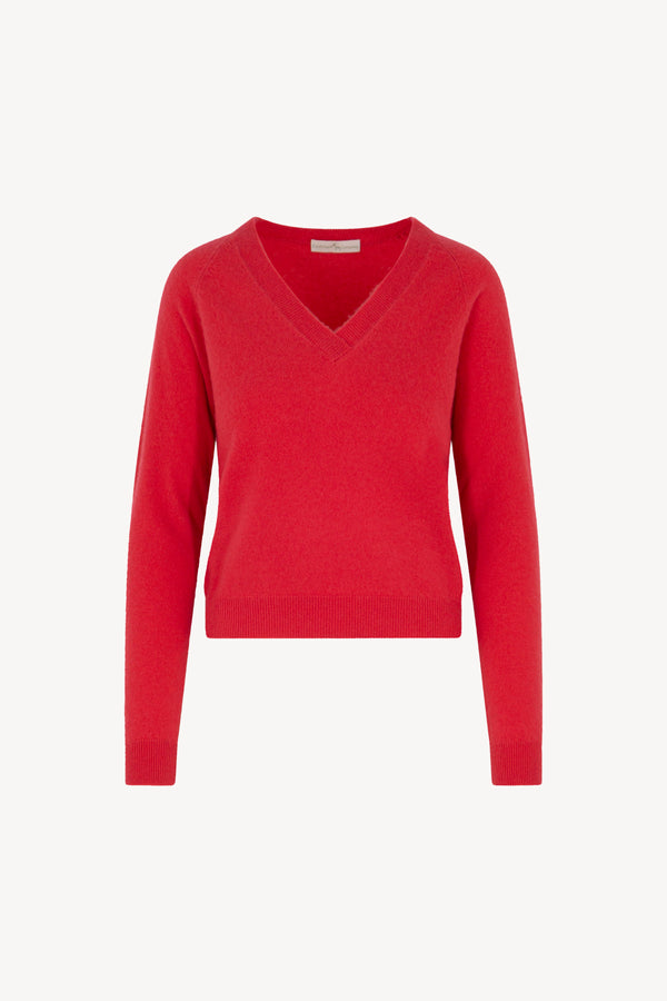 Maglia Scollo a V Puro Cashmere