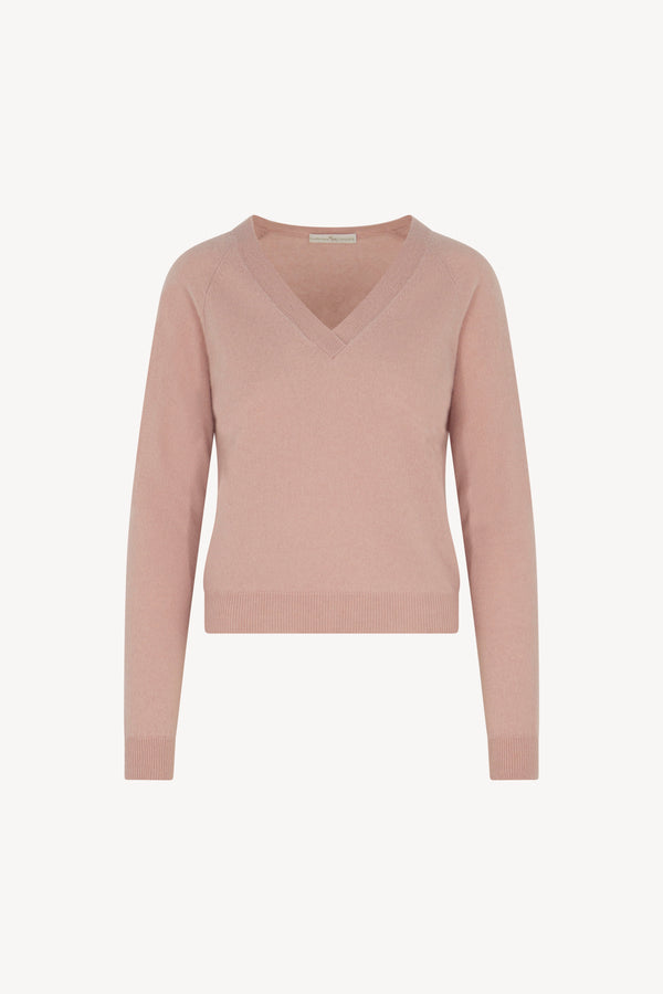 Maglia Scollo a V Puro Cashmere