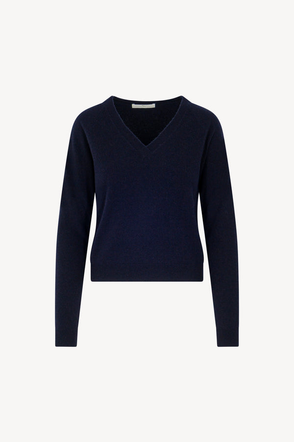 Maglia Scollo a V Puro Cashmere