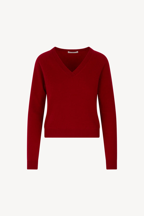 Maglia Scollo a V Puro Cashmere