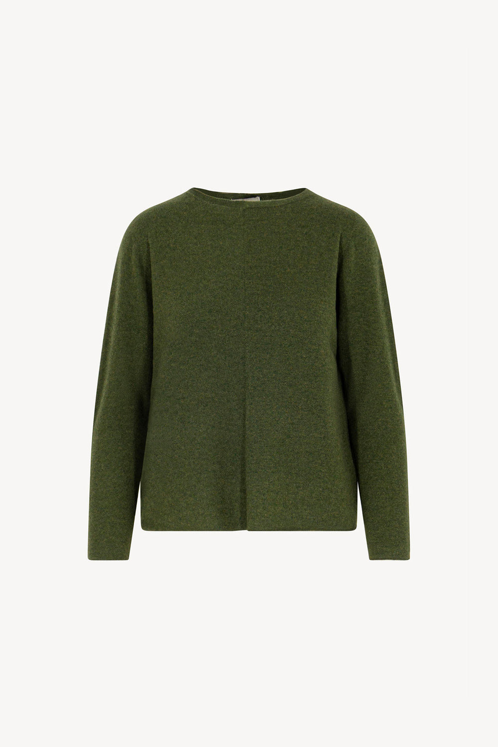 Girocollo Dritto-Rovescio in Puro Cashmere Loden