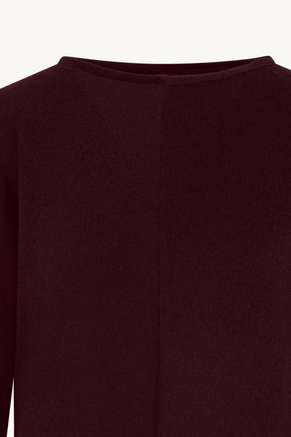 Girocollo Dritto-Rovescio in Puro Cashmere Acero