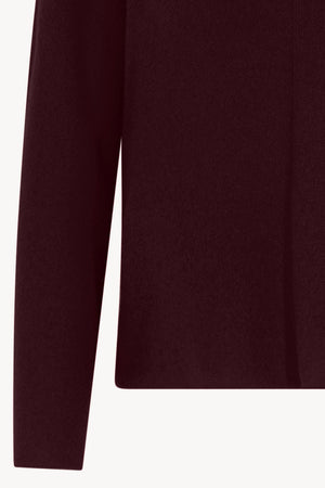 Girocollo Dritto-Rovescio in Puro Cashmere Acero