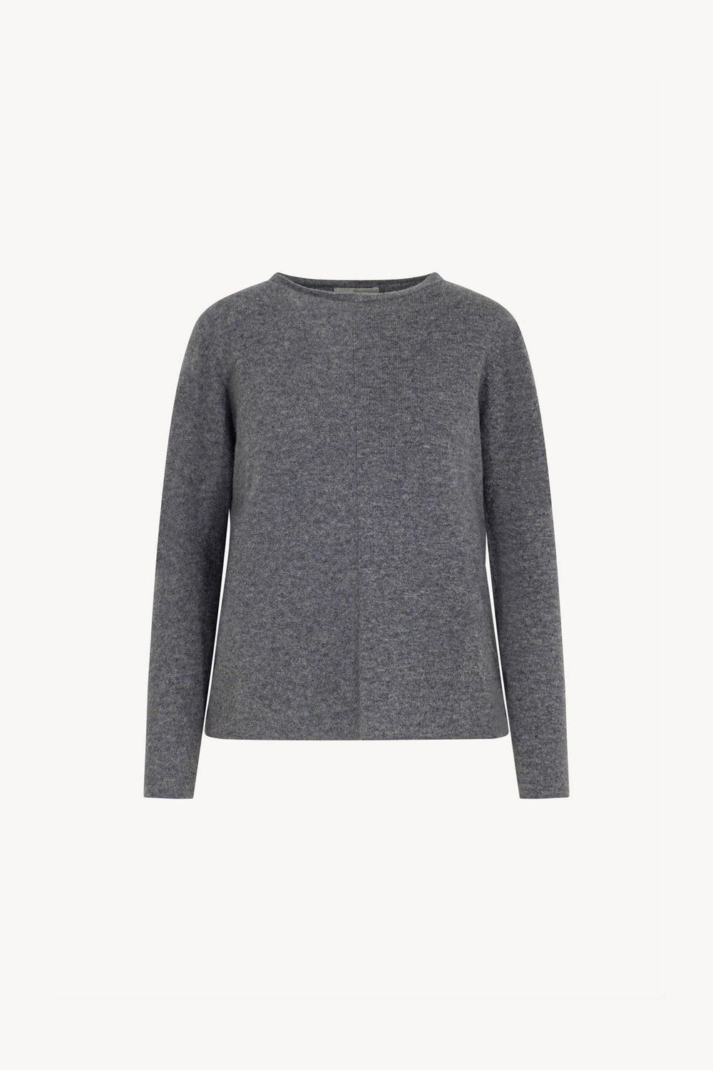 Girocollo Dritto-Rovescio in Puro Cashmere Derby