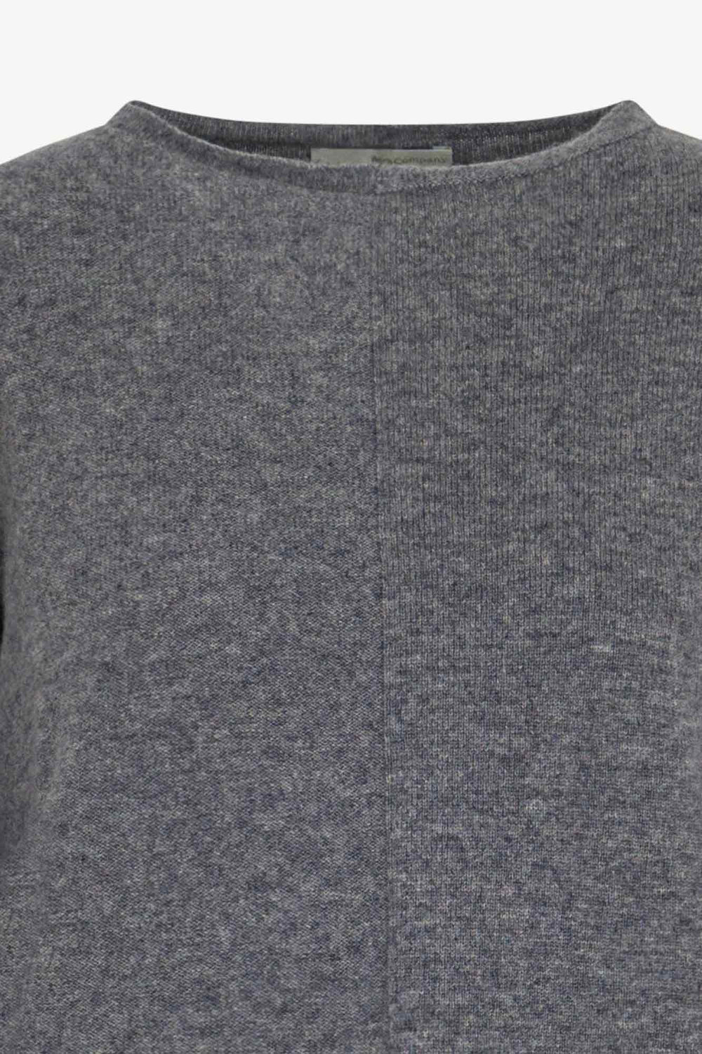 Girocollo Dritto-Rovescio in Puro Cashmere Derby