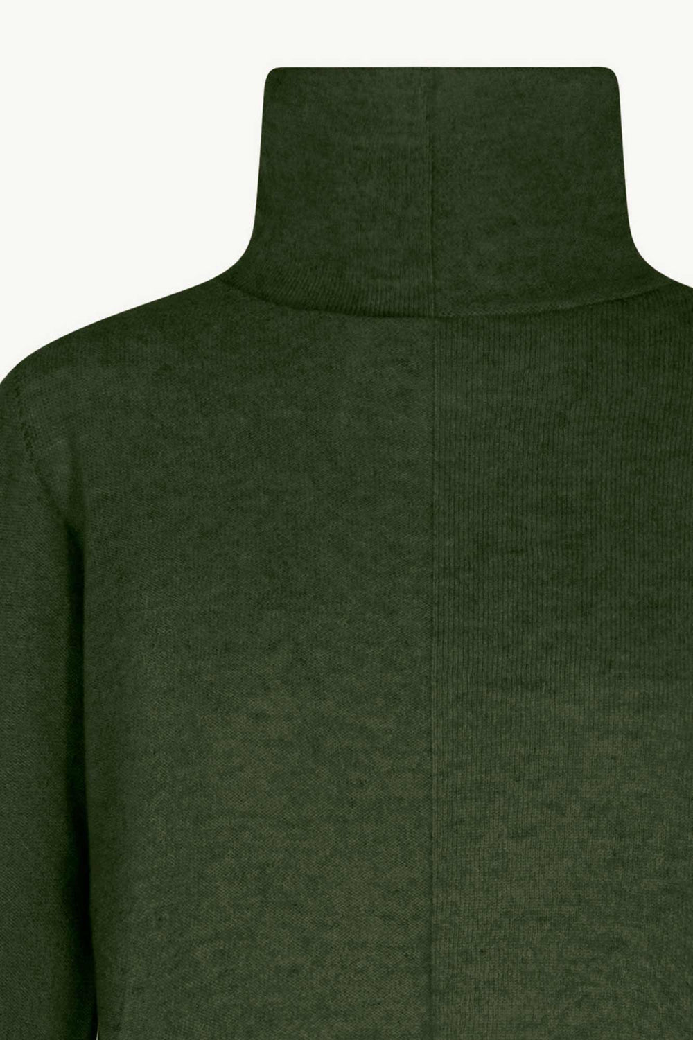 Maglia Lupetto Dritto-Rovescio in Puro Cashmere Loden