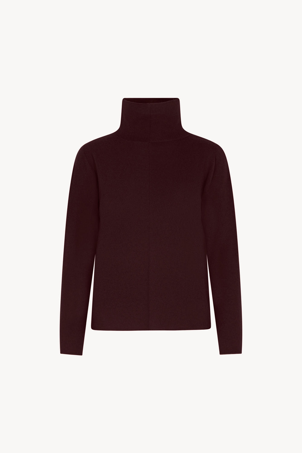 Maglia Lupetto Dritto-Rovescio in Puro Cashmere Acero