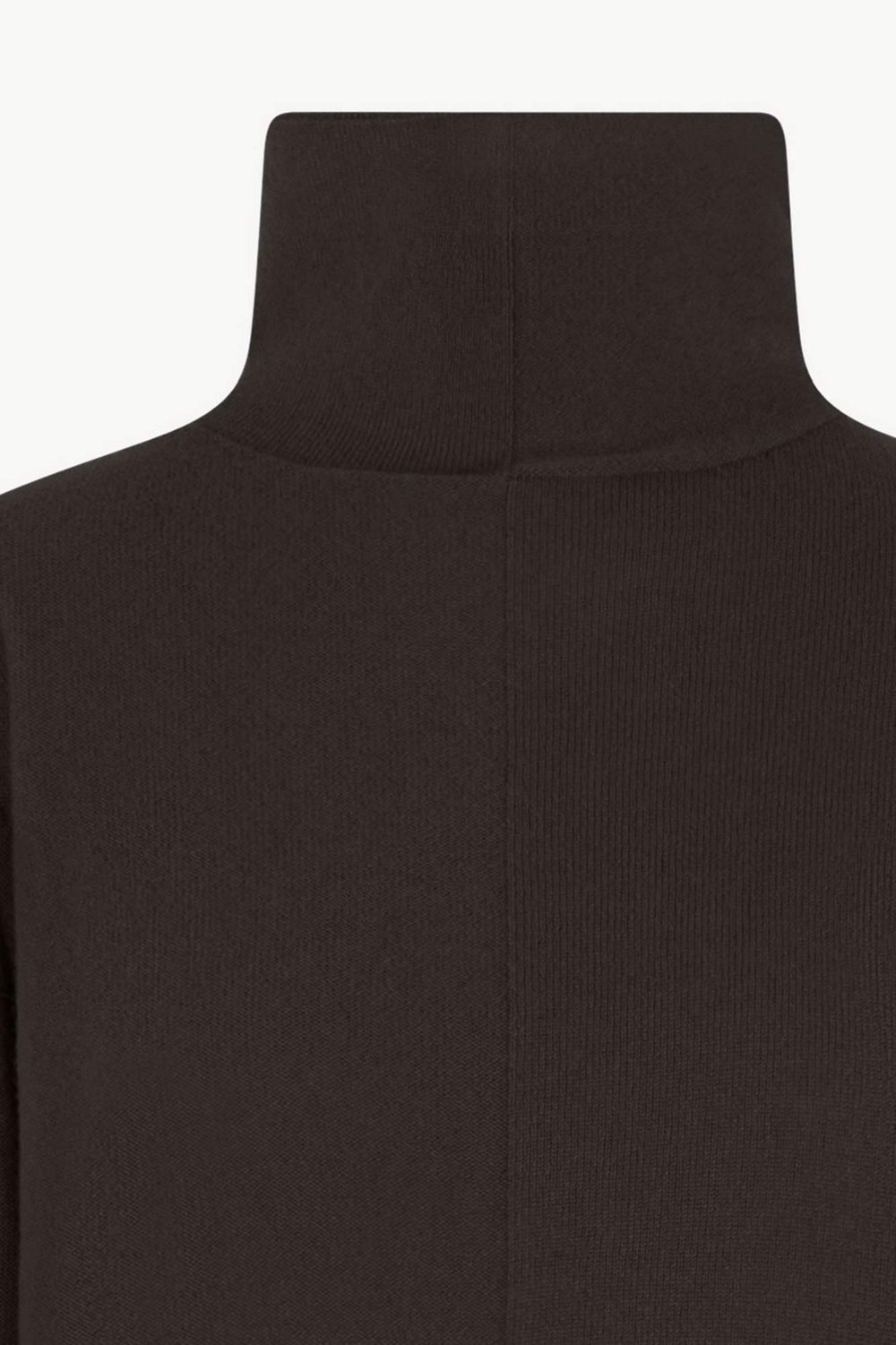 Maglia Lupetto Dritto-Rovescio in Puro Cashmere Mocha