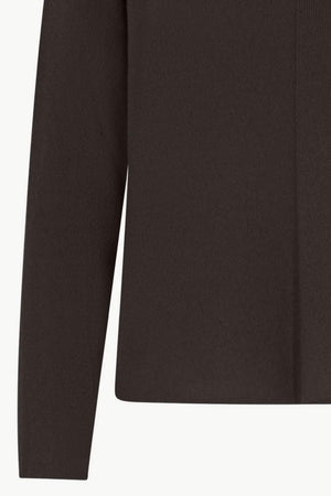 Maglia Lupetto Dritto-Rovescio in Puro Cashmere Mocha