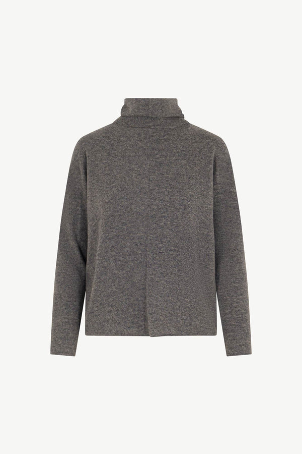 Maglia Lupetto Dritto-Rovescio in Puro Cashmere Derby