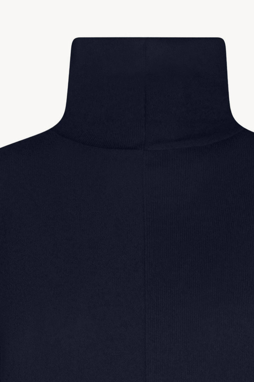 Maglia Lupetto Dritto-Rovescio in Puro Cashmere Notte