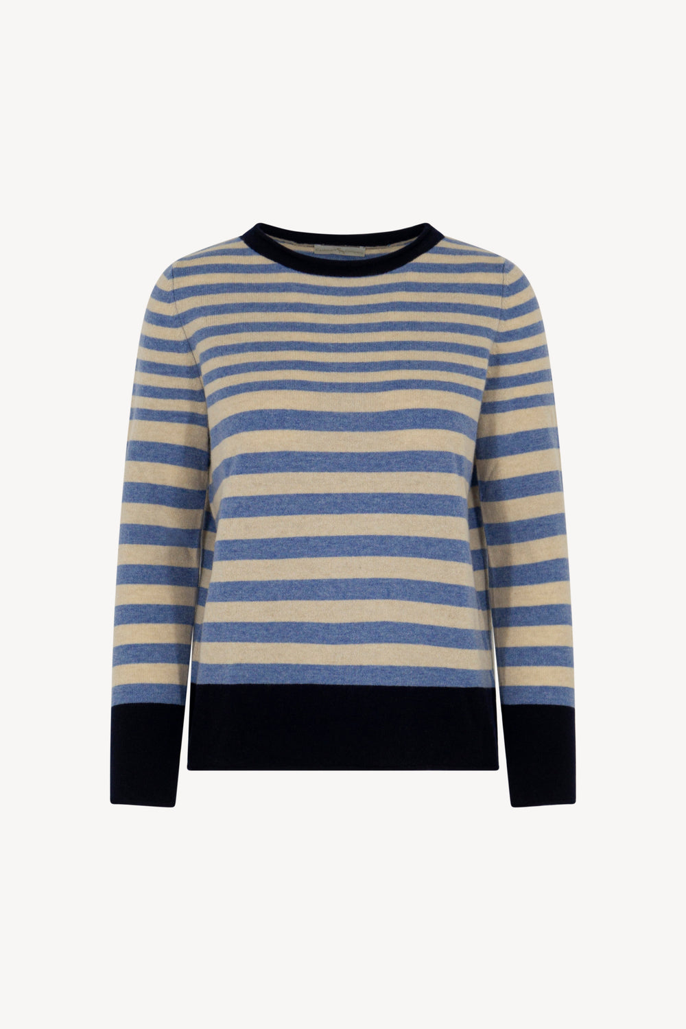 Girocollo Righe 3 Colori Puro Cashmere