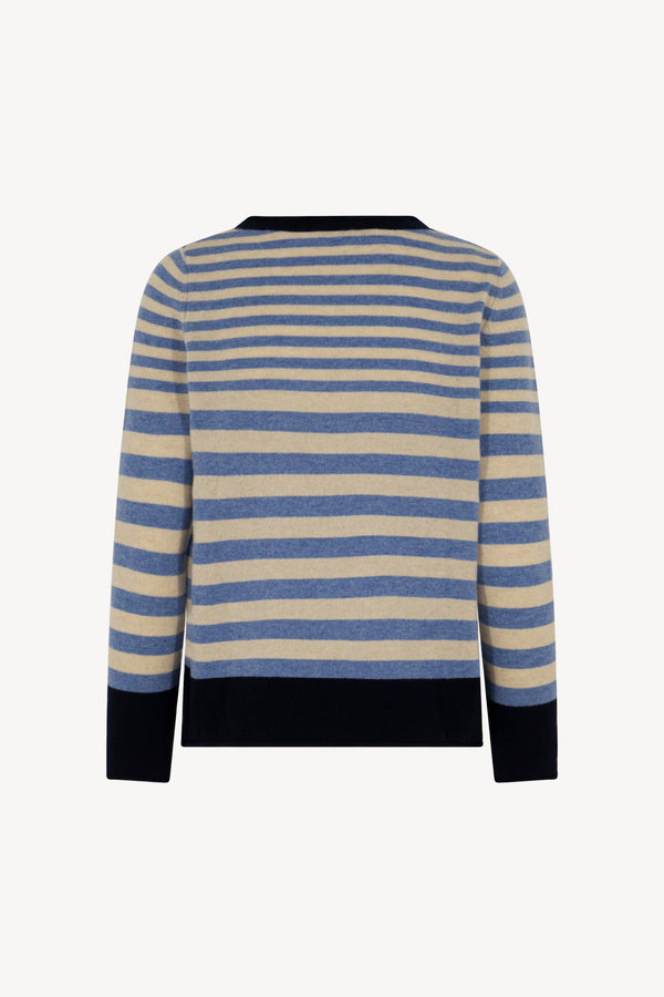 Girocollo Righe 3 Colori Puro Cashmere