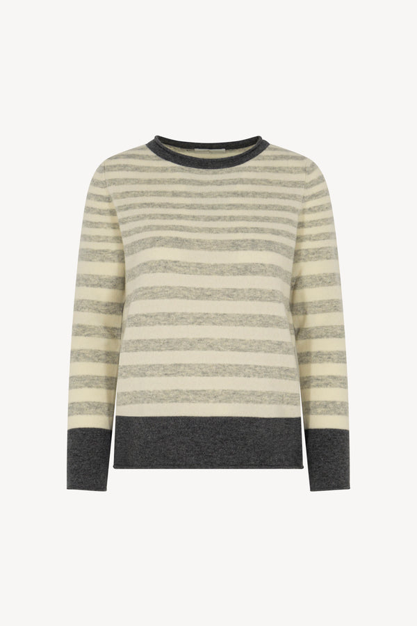 Girocollo Righe 3 Colori Puro Cashmere