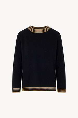 Maglia Bordi Righe Puro Cashmere