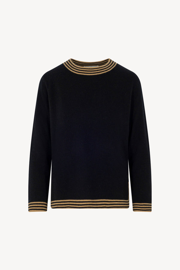 Maglia Bordi Righe Puro Cashmere