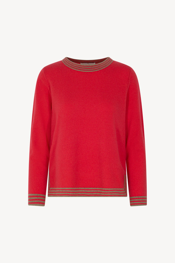Maglia Bordi Righe Puro Cashmere
