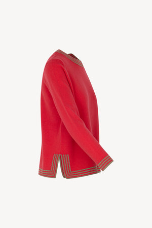 Maglia Bordi Righe Puro Cashmere