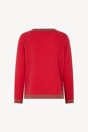 Maglia Bordi Righe Puro Cashmere