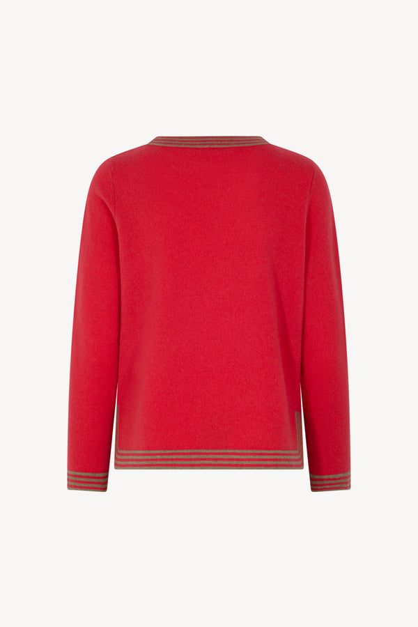 Maglia Bordi Righe Puro Cashmere