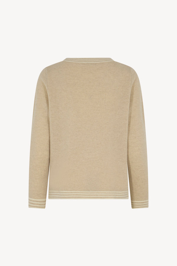 Maglia Bordi Righe Puro Cashmere