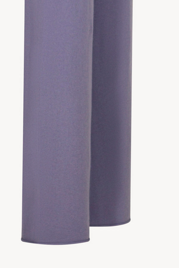 Pantaloni Ampi in Puro Cashmere Malva