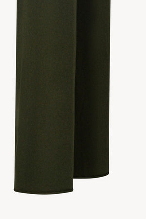 Pantaloni Ampi in Puro Cashmere Foresta