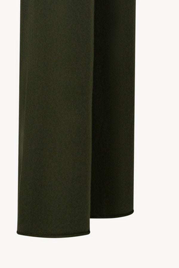 Pantaloni Ampi in Puro Cashmere Foresta
