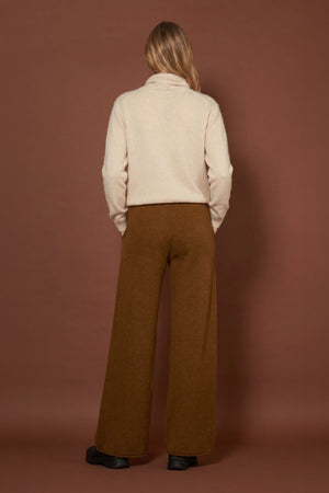 Terracotta Pure Cashmere Trousers