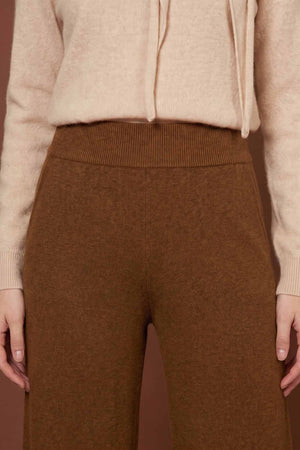 Terracotta Pure Cashmere Trousers
