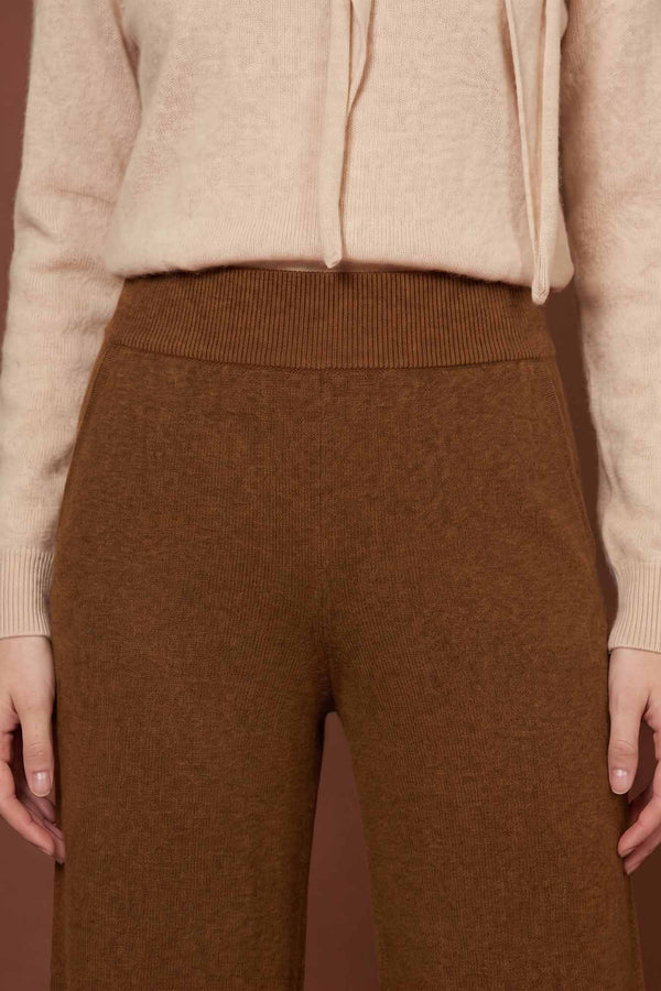 Terracotta Pure Cashmere Trousers