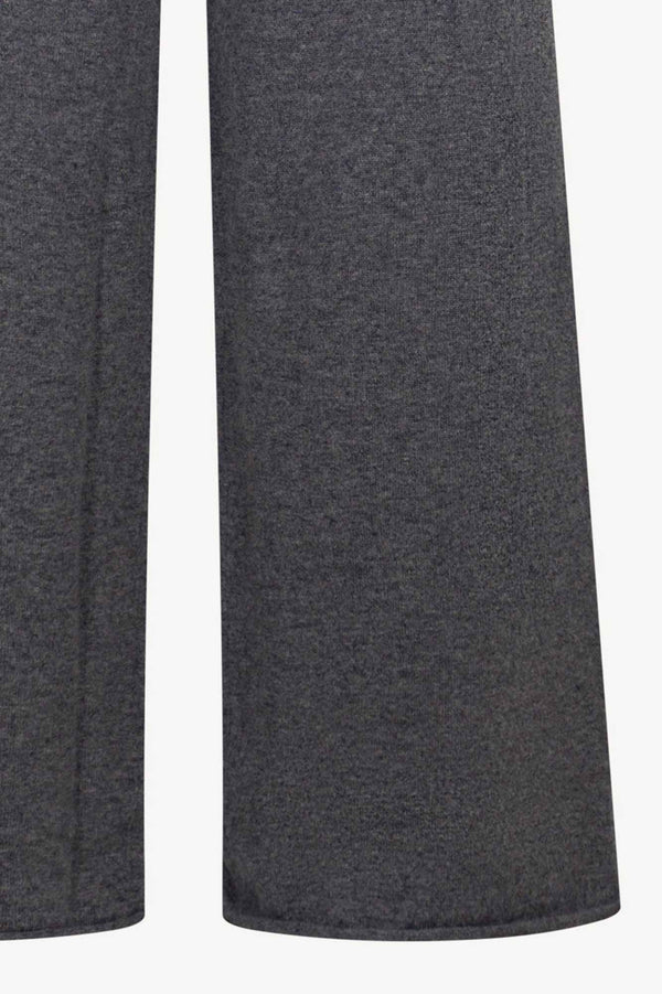 Pantaloni Ampi in Puro Cashmere Derby