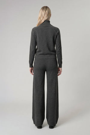 Anthracite Pure Cashmere Trousers