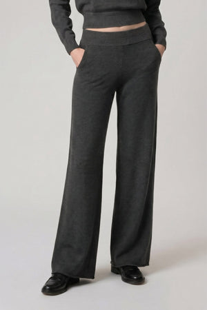 Anthracite Pure Cashmere Trousers