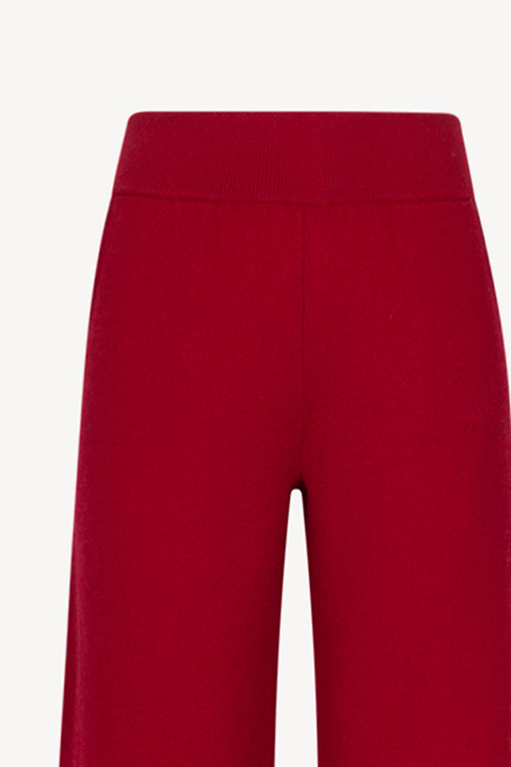 Ruby Red Pure Cashmere Trousers