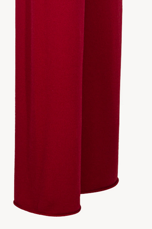 Ruby Red Pure Cashmere Trousers