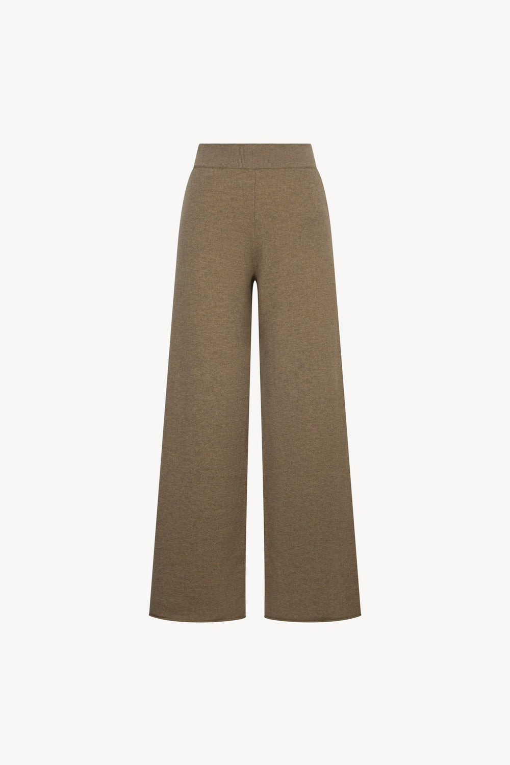 Pantaloni Ampi in Puro Cashmere Dune