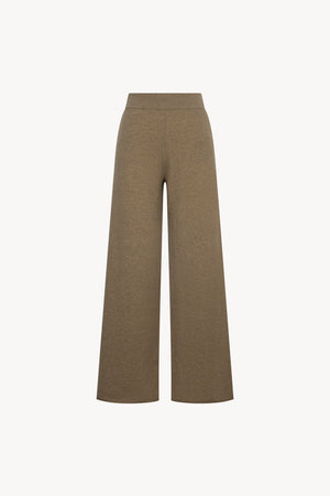 Pantaloni Ampi in Puro Cashmere Dune