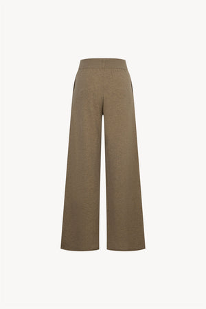 Pantaloni Ampi in Puro Cashmere Dune