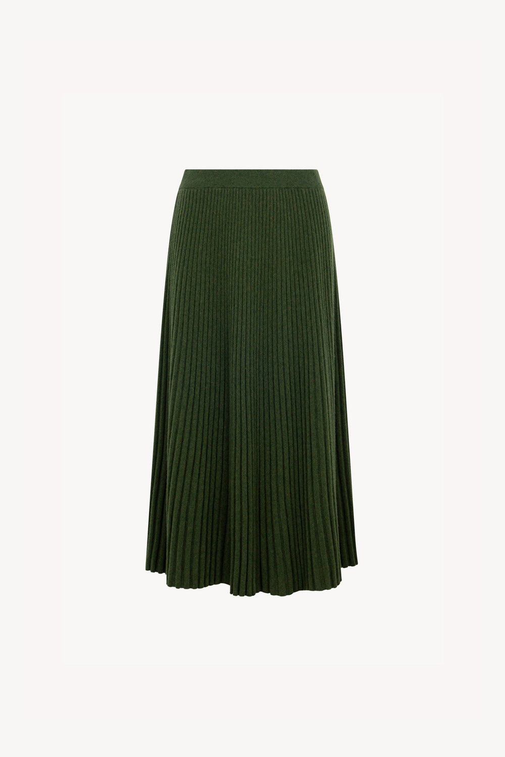 Gonna Plissè in Puro Cashmere Loden