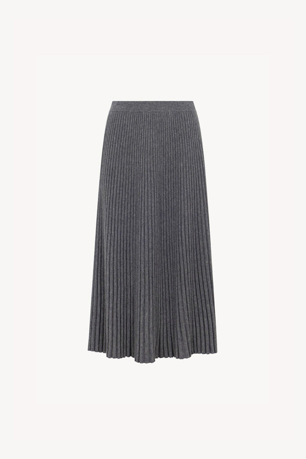 Gonna Plissè in Puro Cashmere Derby